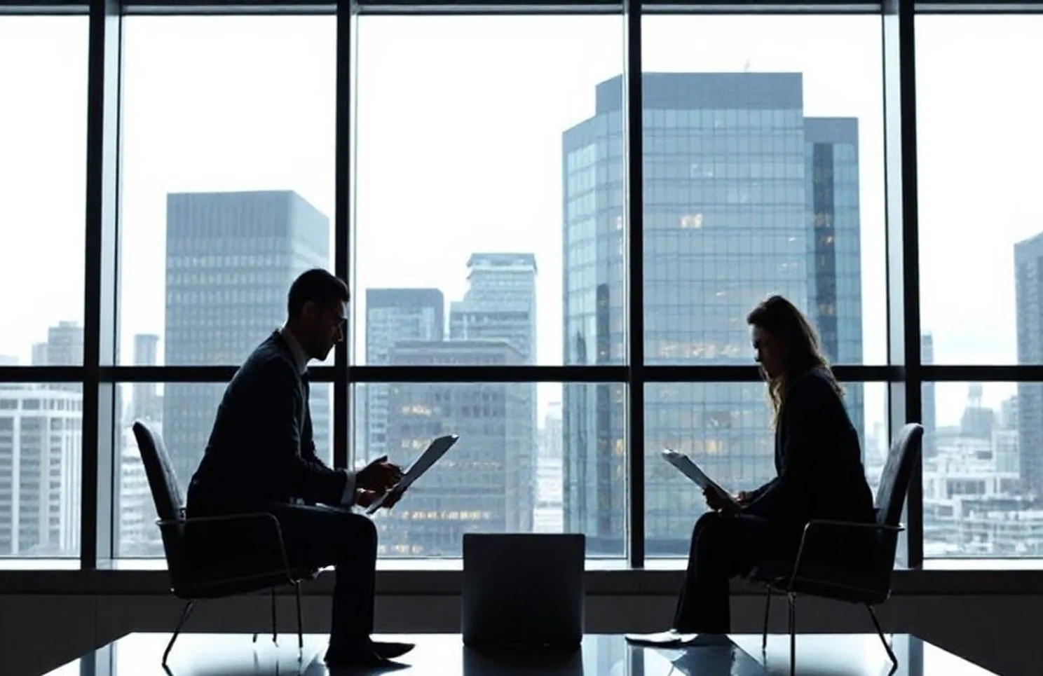 Professional legal consulting office environment